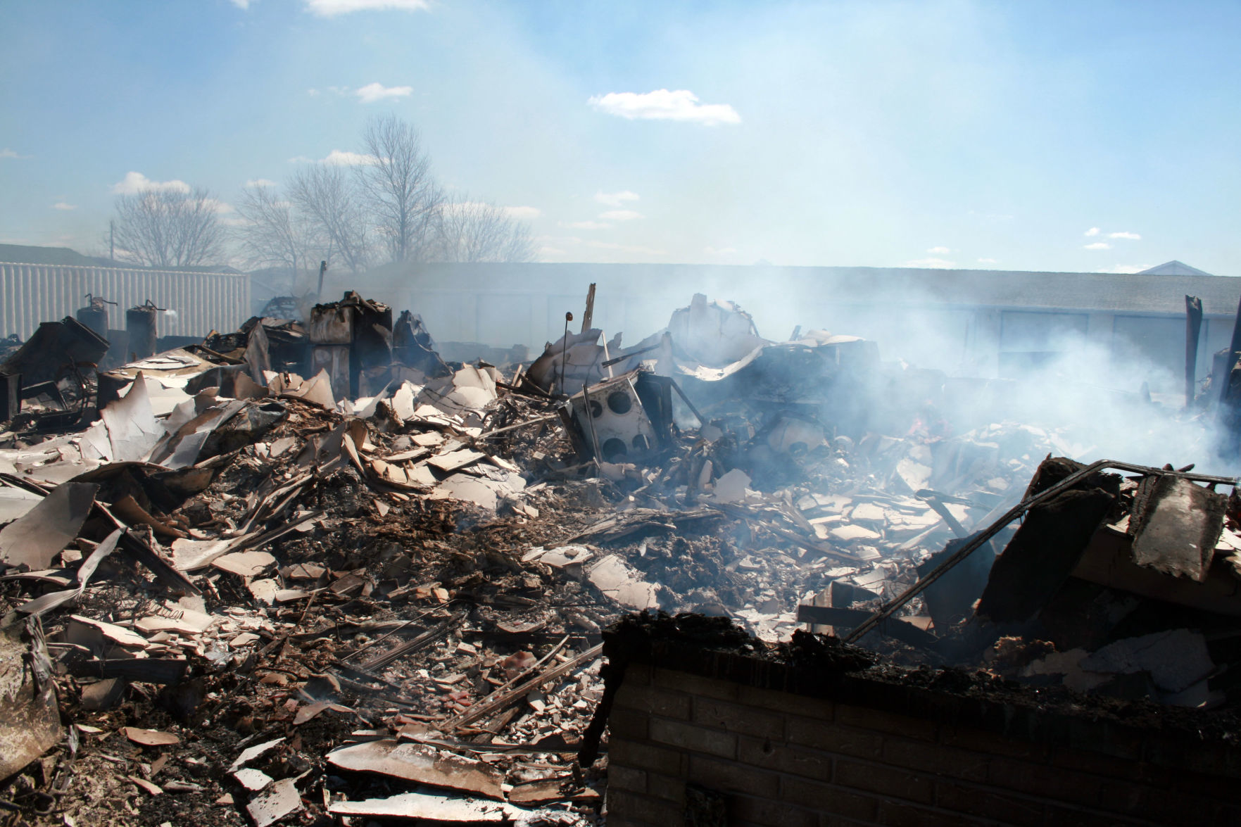 Investigation photos from 109 Knaup Drive explosion